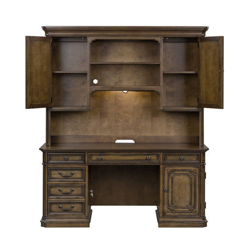 Amelia - Jr Executive Credenza Set - Antique Toffee – Credenzas & Hutches by Liberty Furniture at Furniture Wholesale Plus , Nashville furniture store