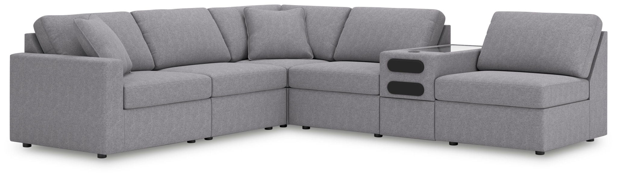 Modmax - Sectional - Granite – Stationary Sectionals by Signature Design by Ashley® at Furniture Wholesale Plus , Nashville furniture store