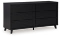 Danziar - Six Drawer Dresser - Black – Dressers by Signature Design by Ashley® at Furniture Wholesale Plus , Nashville furniture store