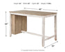 Skempton - Rectangular Counter Table With Storage - White – Counter Tables by Signature Design by Ashley® at Furniture Wholesale Plus , Nashville furniture store