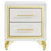 Lucia - 2-Drawer Nightstand - White – Accent Nightstands by Coaster Fine Furniture at Furniture Wholesale Plus , Nashville furniture store
