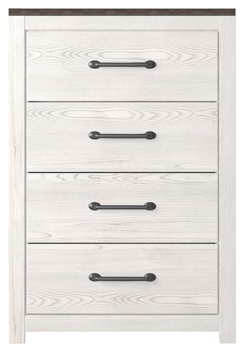 Gerridan - Four Drawer Chest - White / Gray – Accent Chests by Signature Design by Ashley® at Furniture Wholesale Plus , Nashville furniture store