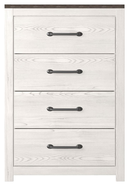 Gerridan - Four Drawer Chest - White / Gray – Accent Chests by Signature Design by Ashley® at Furniture Wholesale Plus , Nashville furniture store