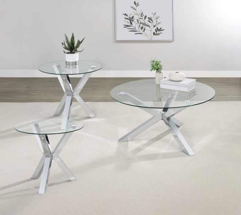 Kenzie - Round Coffee Table Set – Table Sets by Coaster Fine Furniture at Furniture Wholesale Plus , Nashville furniture store
