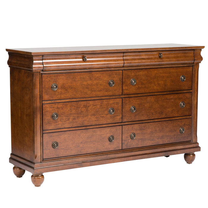 Rustic Traditions - 8 Drawer Dresser – Dresser & Mirror by Liberty Furniture at Furniture Wholesale Plus , Nashville furniture store