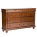 Rustic Traditions - 8 Drawer Dresser – Dresser & Mirror by Liberty Furniture at Furniture Wholesale Plus , Nashville furniture store