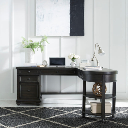Harvest Home - L Shaped Desk - Chalkboard – Corner Desks by Liberty Furniture at Furniture Wholesale Plus , Nashville furniture store