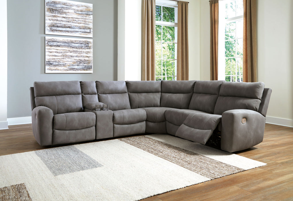 Next-Gen Durapella - Reclining Sectional – Reclining Sectionals by Signature Design by Ashley® at Furniture Wholesale Plus , Nashville furniture store