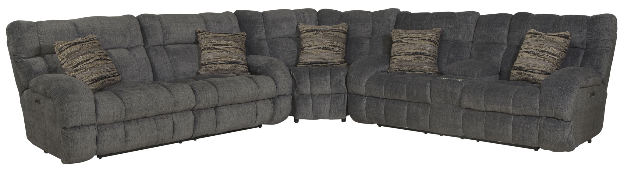 Ashland - Reclining Sectional With 4 Lay Flat Reclining Seats – Reclining Sectionals by Catnapper at Furniture Wholesale Plus , Nashville furniture store