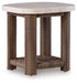 Dolan Creek - Square End Table - Beige / Brown – End Tables by Signature Design by Ashley® at Furniture Wholesale Plus , Nashville furniture store