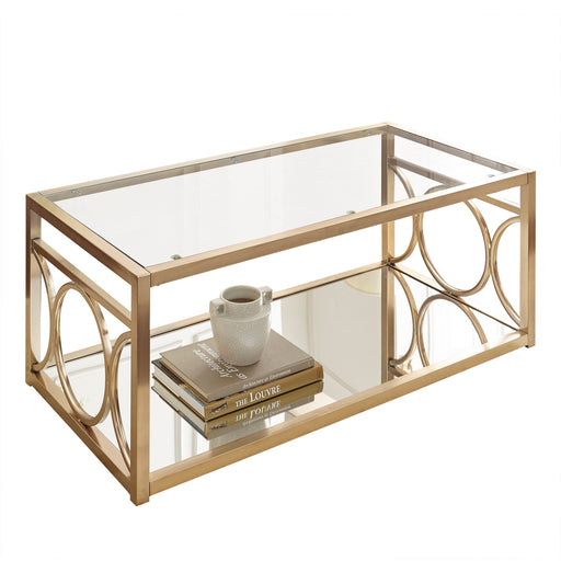 Olympia - Coffee Table - Gold – Coffee Tables by Steve Silver Furniture at Furniture Wholesale Plus , Nashville furniture store