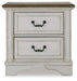 Blendon - Two Drawer Night Stand - Two-tone – Accent Nightstands by Signature Design by Ashley® at Furniture Wholesale Plus , Nashville furniture store