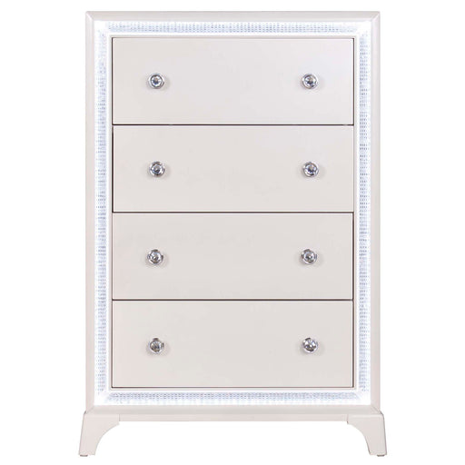 Cassie - Chest - Off-White – Accent Chests by Steve Silver Furniture at Furniture Wholesale Plus , Nashville furniture store