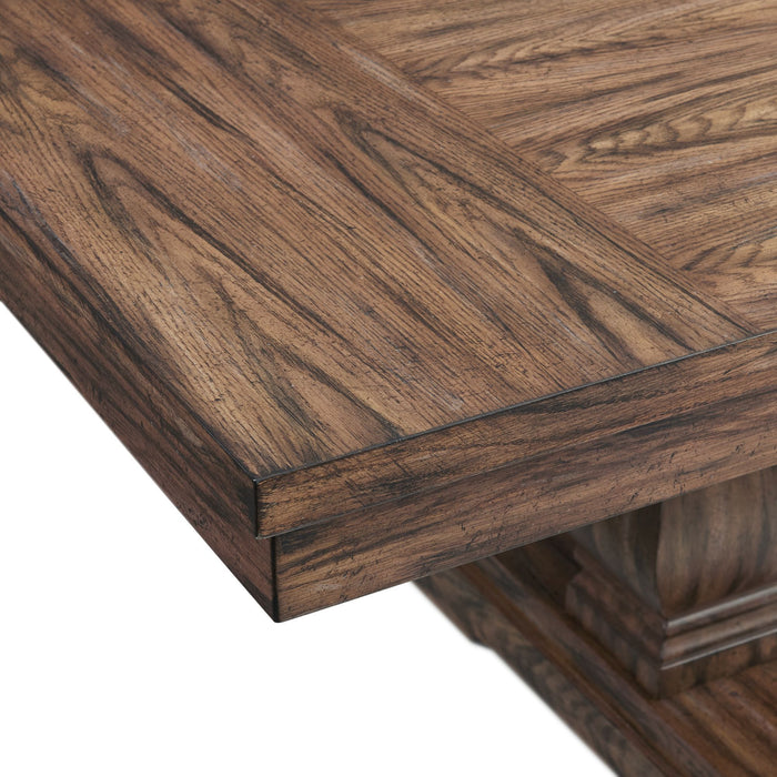 Gramercy - Rectangle Standard Height Dining Table - Chocolate – Dining Tables with Extensions by Elements International at Furniture Wholesale Plus , Nashville furniture store