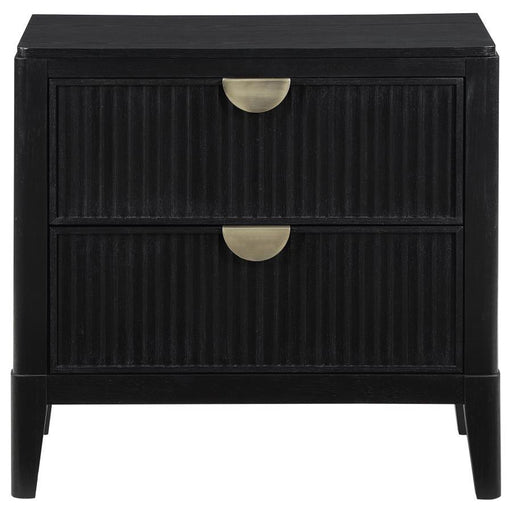 Brookmead - 2-Drawer Nightstand - Black – Accent Nightstands by Coaster Fine Furniture at Furniture Wholesale Plus , Nashville furniture store