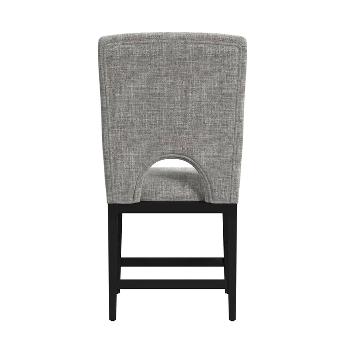 Oregon - Fabric Counter Side Chair (Set of 2) - Gray / Black – Chair Sets by Elements International at Furniture Wholesale Plus , Nashville furniture store