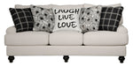 Cumberland - Sofa - Ecru – Stationary Sofas by Jackson at Furniture Wholesale Plus , Nashville furniture store