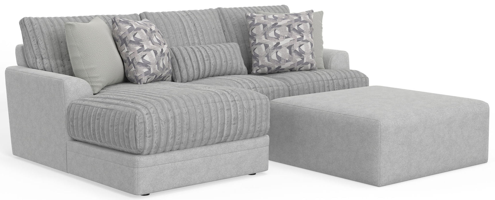 Titan - Sectional With Comfort Coil Seating, Cocktail Ottoman And Accent Pillows Included – 2 Piece Living Room Sets by Jackson at Furniture Wholesale Plus , Nashville furniture store