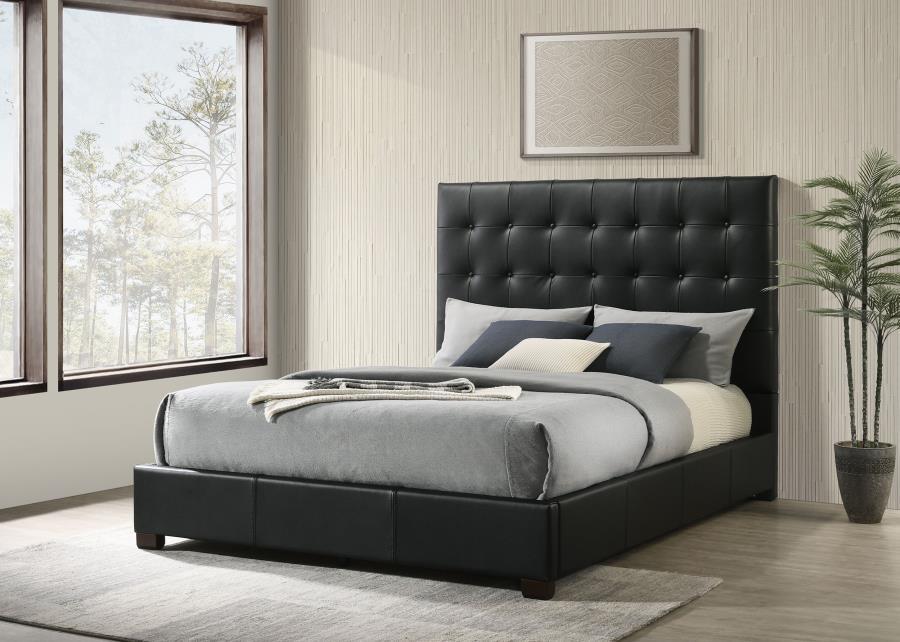 Medley - Genuine Leather Platform Bed – Upholstered Beds by Coaster Fine Furniture at Furniture Wholesale Plus , Nashville furniture store