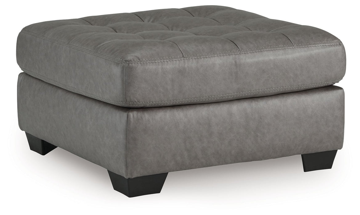 Clairette Court - Oversized Accent Ottoman - Alloy – Accent Ottomans by Benchcraft® at Furniture Wholesale Plus , Nashville furniture store
