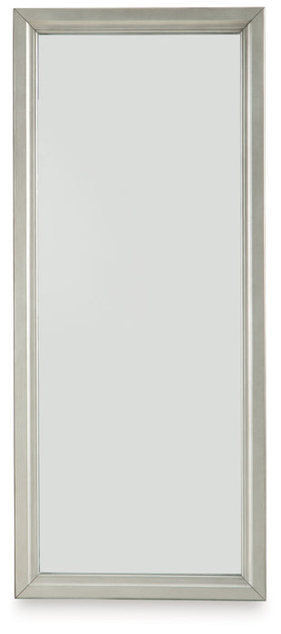 Evesen - Floor Standing Mirror With Storage - Champagne – Floor Mirrors by Signature Design by Ashley® at Furniture Wholesale Plus , Nashville furniture store