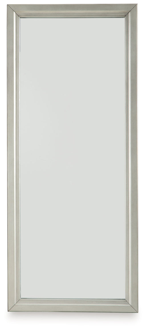 Evesen - Floor Standing Mirror With Storage - Champagne – Floor Mirrors by Signature Design by Ashley® at Furniture Wholesale Plus , Nashville furniture store