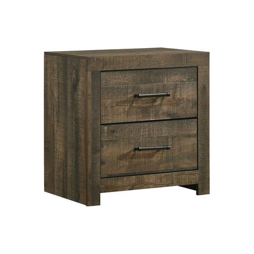 Bailey - 2-Drawer Nightstand - Walnut – Accent Nightstands by Elements International at Furniture Wholesale Plus , Nashville furniture store