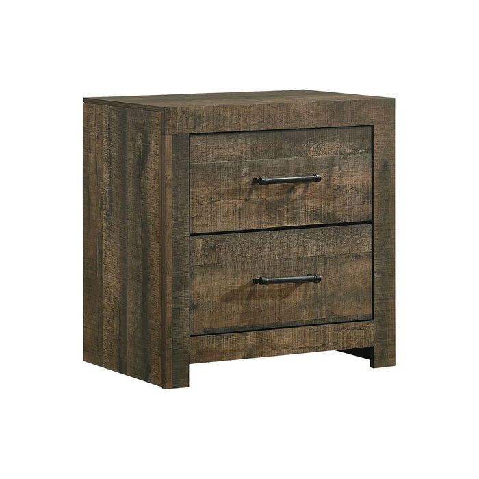 Bailey - 2-Drawer Nightstand - Walnut – Accent Nightstands by Elements International at Furniture Wholesale Plus , Nashville furniture store