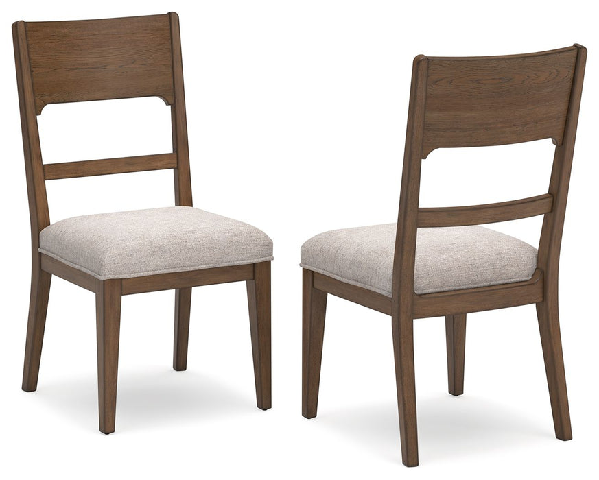 Cabalynn - Dining Uph Side Chair (Set of 2) - Oatmeal / Light Brown – Chair Sets by Signature Design by Ashley® at Furniture Wholesale Plus , Nashville furniture store