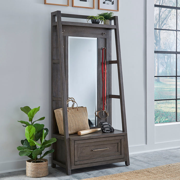 Modern Farmhouse - 2 Piece Hall Tree Set – Hall Trees by Liberty Furniture at Furniture Wholesale Plus , Nashville furniture store