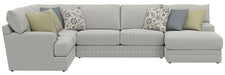Stockbridge - Sectional With Comfort Coil Seating And 9 Accent Pillows Included – Stationary Sectionals by Jackson at Furniture Wholesale Plus , Nashville furniture store