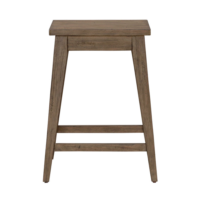 Pinebrook Ridge - Console Stool - Weathered Toffee – Accent Stools by Liberty Furniture at Furniture Wholesale Plus , Nashville furniture store