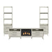 Westland - 4 Piece Entertainment Unit With 82" TV Console - Almond – Entertainment Centers by Elements International at Furniture Wholesale Plus , Nashville furniture store