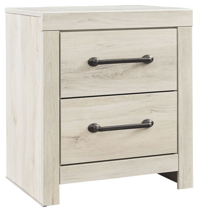 Cambeck - Two Drawer Night Stand - Whitewash – Accent Nightstands by Signature Design by Ashley® at Furniture Wholesale Plus , Nashville furniture store