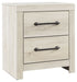 Cambeck - Two Drawer Night Stand - Whitewash – Accent Nightstands by Signature Design by Ashley® at Furniture Wholesale Plus , Nashville furniture store