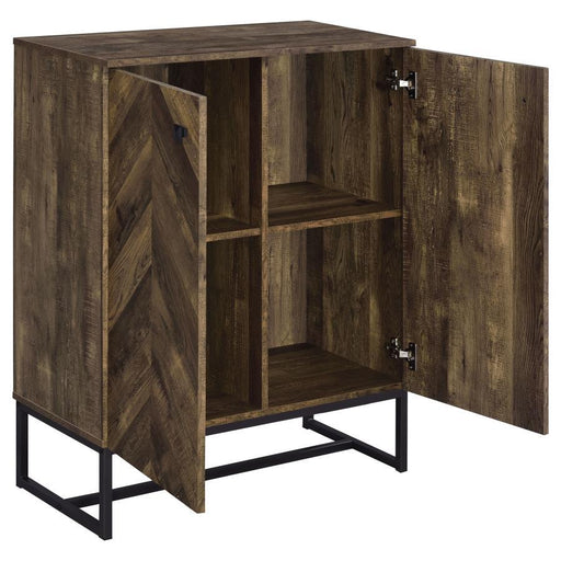 Carolyn - 2 Door Engineered Accent Wood Cabinet - Rustic Oak – Accent Cabinets by CoasterEveryday at Furniture Wholesale Plus , Nashville furniture store