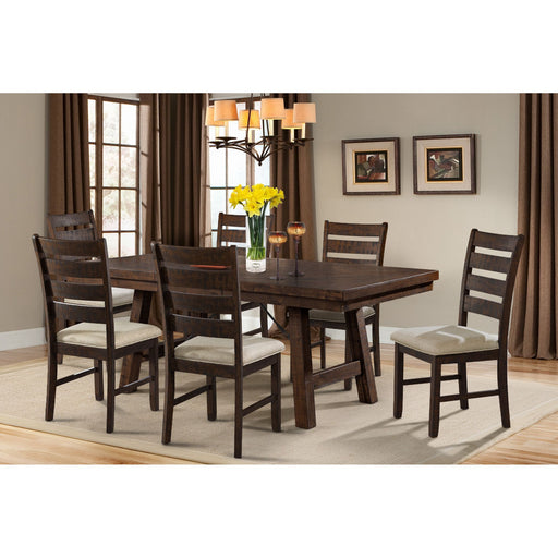 Jax - Ladder Back Side Chair (Set of 2) - Smokey Walnut – Chair Sets by Elements International at Furniture Wholesale Plus , Nashville furniture store