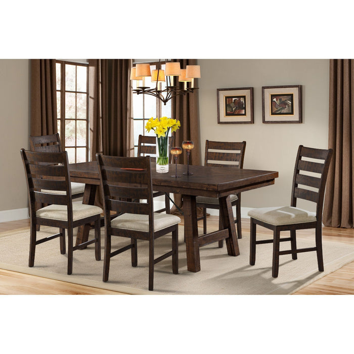 Jax - Ladder Back Side Chair (Set of 2) - Smokey Walnut – Chair Sets by Elements International at Furniture Wholesale Plus , Nashville furniture store