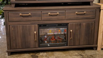 Brazen Valley - TV Stand With Fireplace Option – TV Stands by Signature Design by Ashley® at Furniture Wholesale Plus , Nashville furniture store