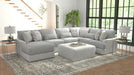 Titan - Sectional With Comfort Coil Seating, Cocktail Ottoman And Accent Pillows Included – 2 Piece Living Room Sets by Jackson at Furniture Wholesale Plus , Nashville furniture store