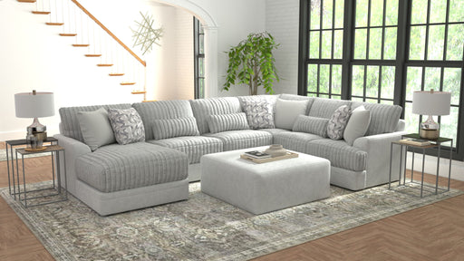 Titan - Sectional With Comfort Coil Seating, Cocktail Ottoman And Accent Pillows Included – 2 Piece Living Room Sets by Jackson at Furniture Wholesale Plus , Nashville furniture store