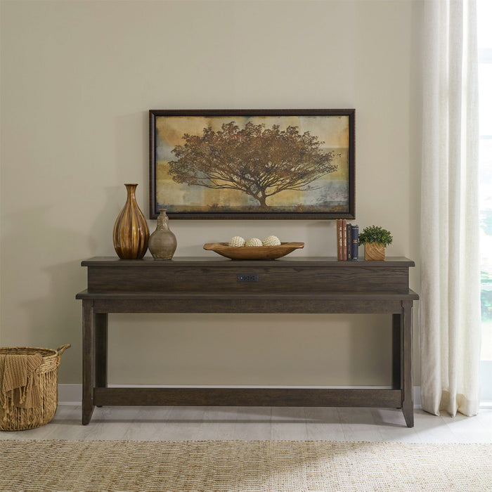 Paradise Valley - Console Bar Table - Saddle Brown – Console Tables by Liberty Furniture at Furniture Wholesale Plus , Nashville furniture store