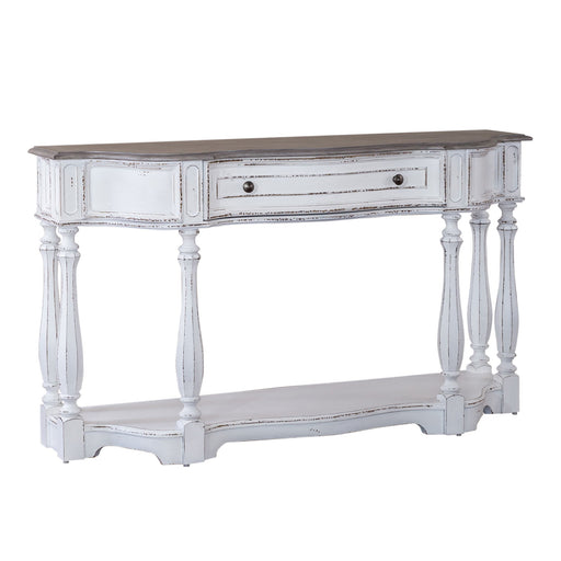 Magnolia Manor - Hall Console Table - Antique White – Console Tables by Liberty Furniture at Furniture Wholesale Plus , Nashville furniture store