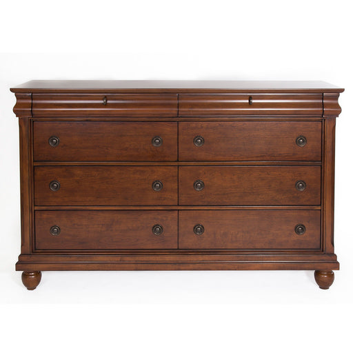 Rustic Traditions - 8 Drawer Dresser – Dresser & Mirror by Liberty Furniture at Furniture Wholesale Plus , Nashville furniture store