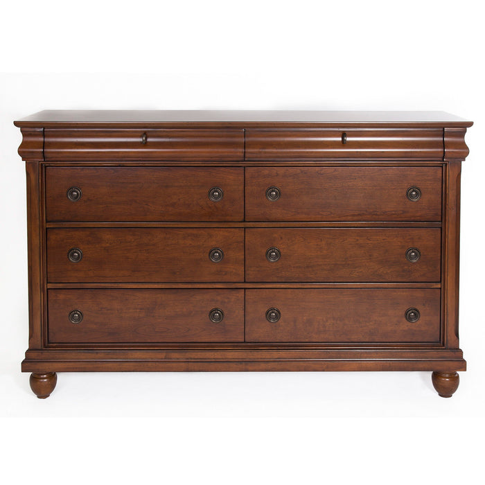 Rustic Traditions - 8 Drawer Dresser – Dresser & Mirror by Liberty Furniture at Furniture Wholesale Plus , Nashville furniture store