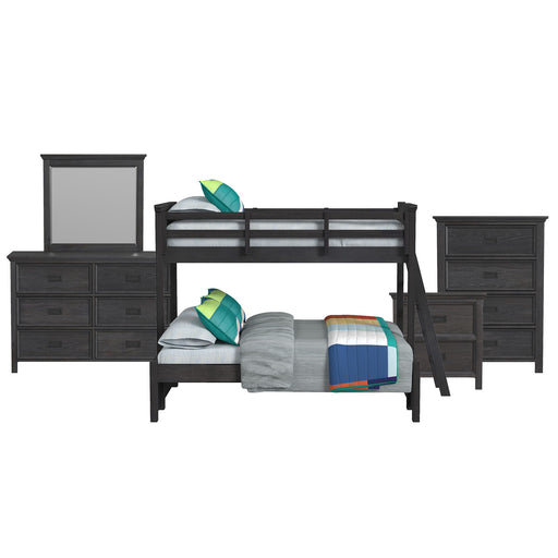 Hampton Kids - Bunk With Ladder Bedroom Set – 3 Piece Bedroom Sets by Elements International at Furniture Wholesale Plus , Nashville furniture store