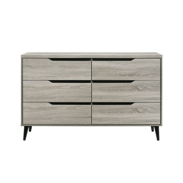 Ernesto - 6-Drawer Dresser With Interlock – Dressers by Elements International at Furniture Wholesale Plus , Nashville furniture store