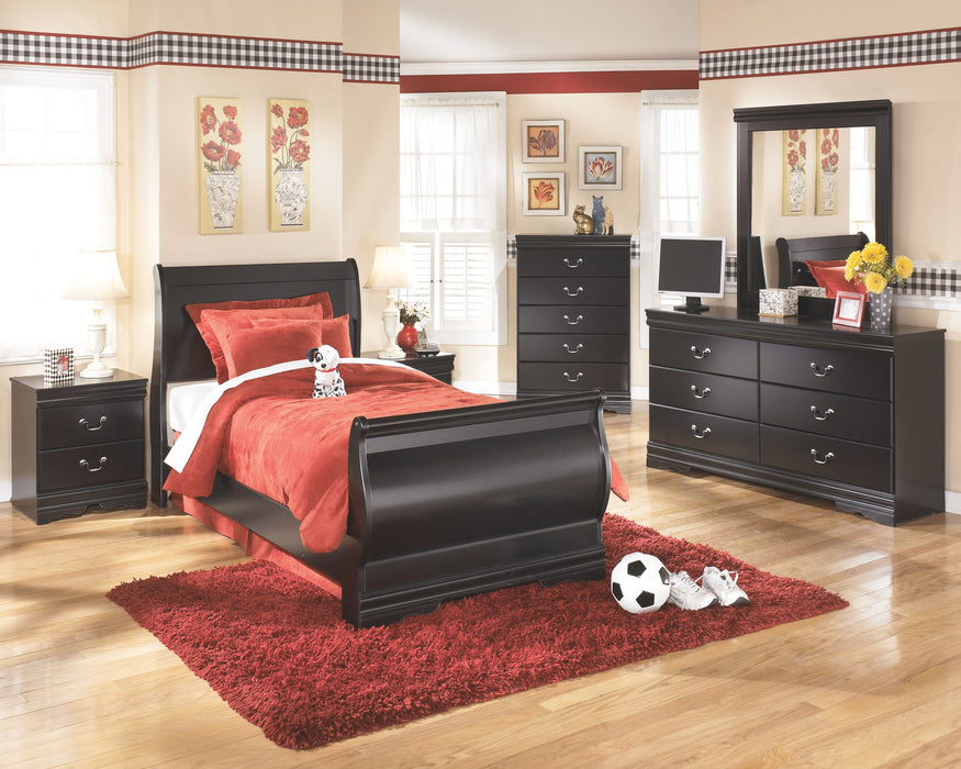 Huey Vineyard - Five Drawer Chest - Black – Accent Chests by Signature Design by Ashley® at Furniture Wholesale Plus , Nashville furniture store