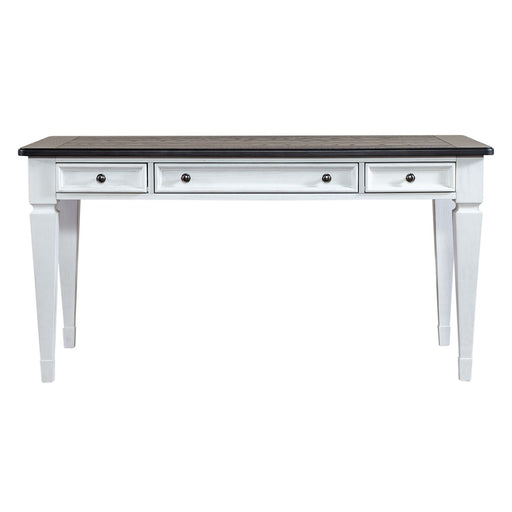 Allyson Park - Writing Desk - Wirebrushed White / Charcoal – Writing Desks by Liberty Furniture at Furniture Wholesale Plus , Nashville furniture store