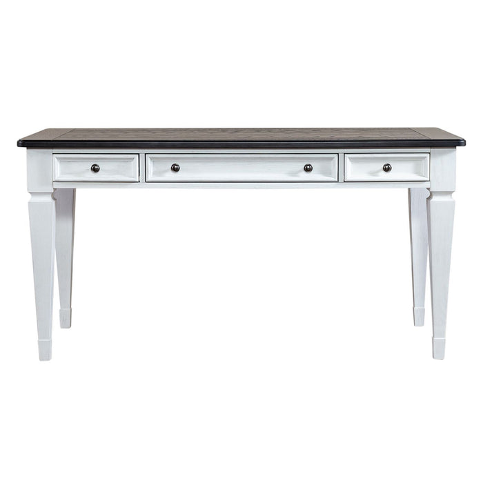 Allyson Park - Writing Desk - Wirebrushed White / Charcoal – Writing Desks by Liberty Furniture at Furniture Wholesale Plus , Nashville furniture store
